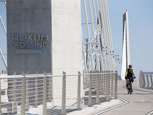 Signage for Tilikum Bridge